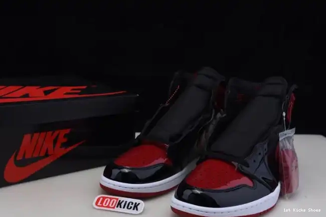 1st Kicks Shoes Jordan Patent Air OG High Bred 555088-063 1 0517